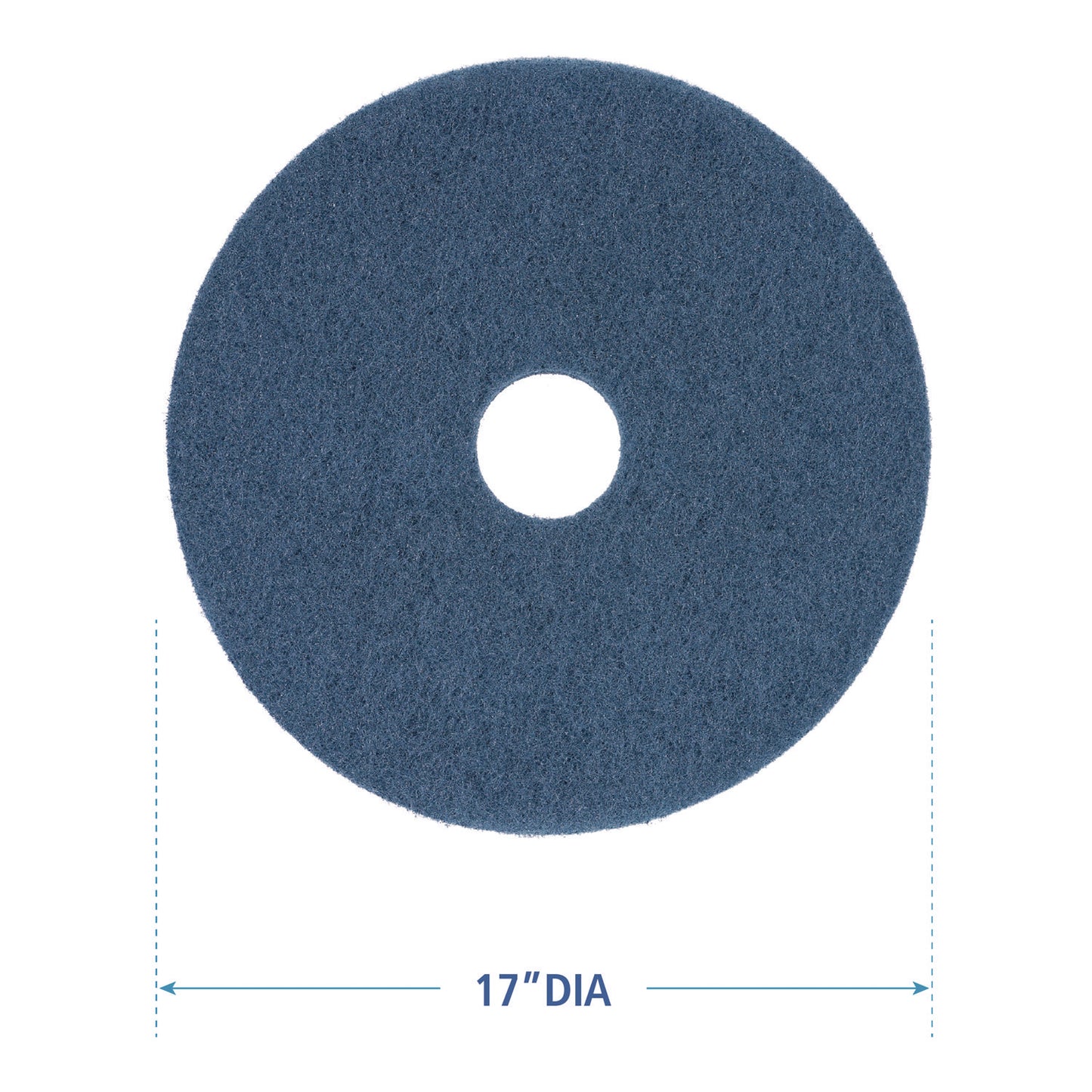 Boardwalk Scrubbing Floor Pads, 17" Diameter, Blue, 5/Carton (4017BLU)