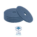 Boardwalk Scrubbing Floor Pads, 17" Diameter, Blue, 5/Carton (4017BLU)