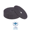 Boardwalk Stripping Floor Pads, 21" Diameter, Black, 5/Carton (4021BLA)