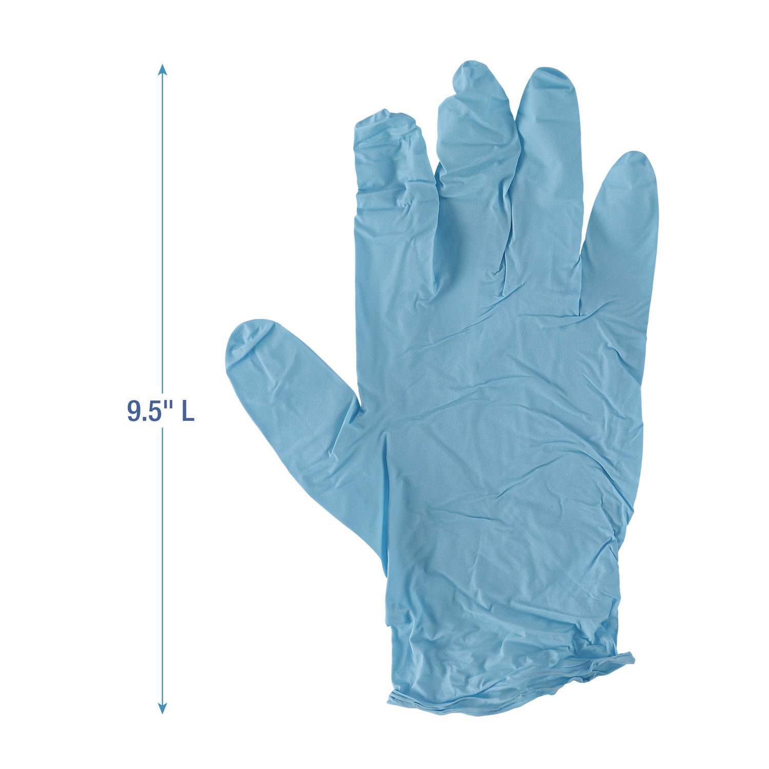 Boardwalk Disposable Examination Nitrile Gloves, Large, Blue, 5 mil, 100/Box (382LBXA)