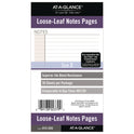 AT-A-GLANCE Lined Notes Pages for Planners/Organizers, 6.75 x 3.75, White Sheets, Undated (013200)