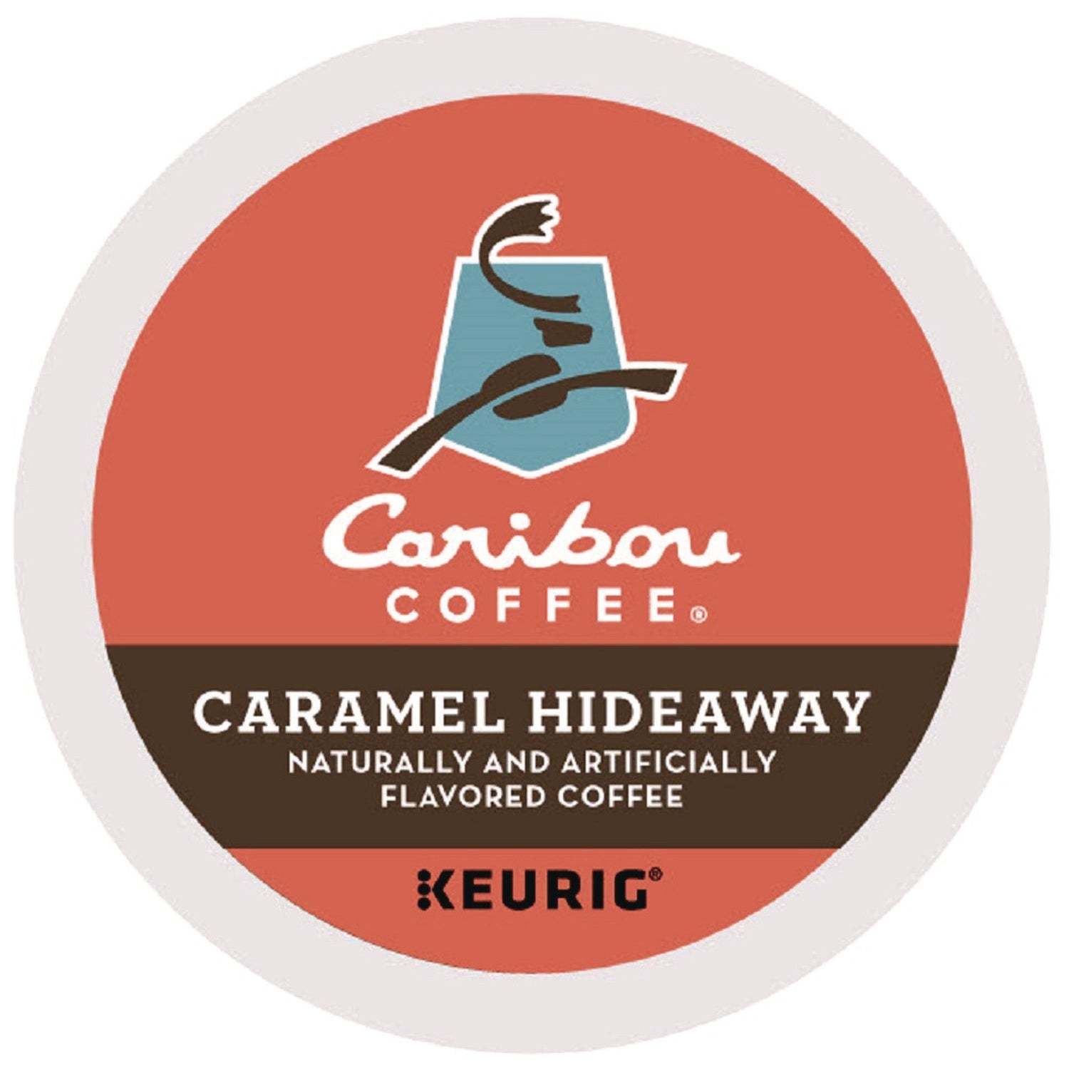 Caribou Coffee Caramel Hideaway K-Cups, Mild Roast, 24/Box (6996)