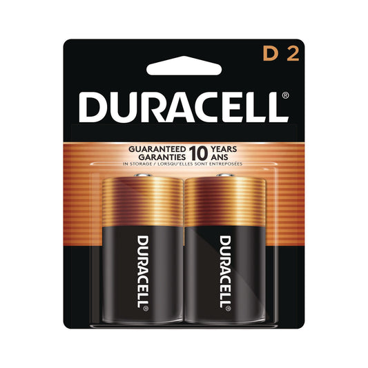 Duracell CopperTop Alkaline D Batteries, 2/Pack (MN1300B2Z)