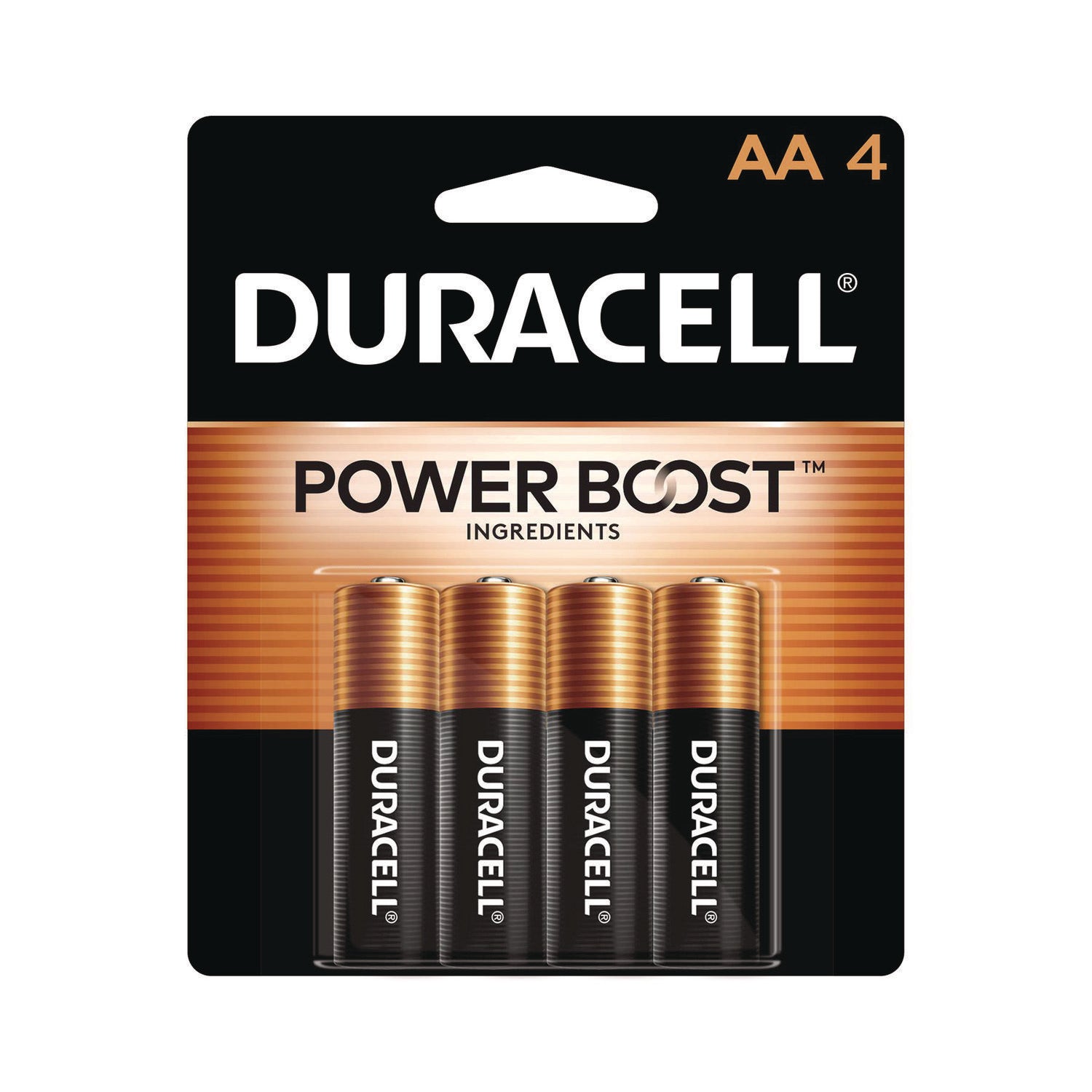 Duracell Power Boost CopperTop Alkaline AA Batteries, 4/Pack (MN1500B4Z)