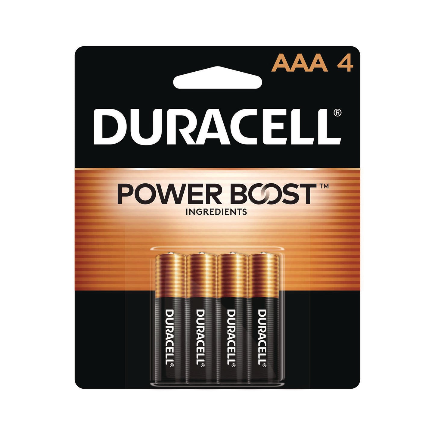 Duracell Power Boost CopperTop Alkaline AAA Batteries, 4/Pack (MN2400B4Z)