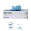 Boardwalk Disposable Examination Nitrile Gloves, Large, Blue, 5 mil, 1,000/Carton (382LCTA)