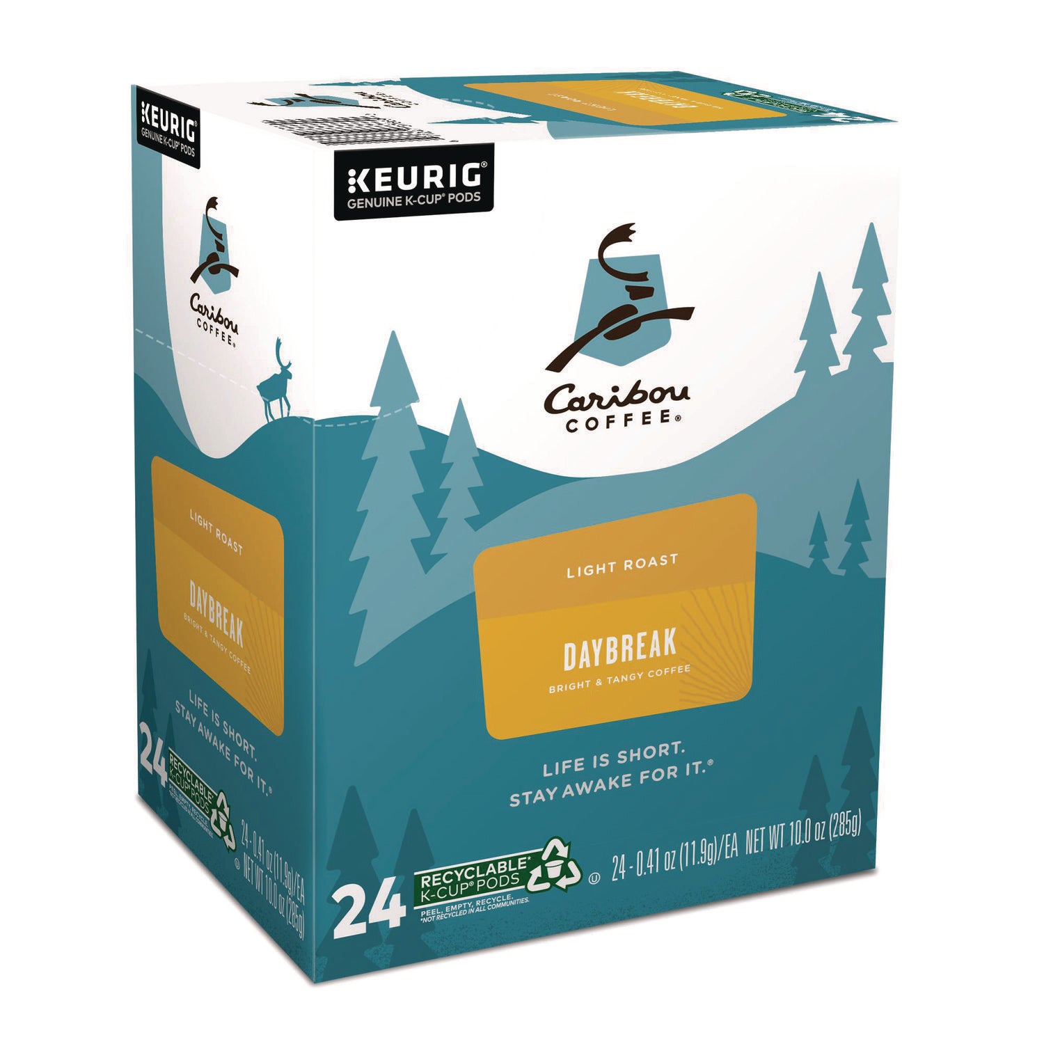 Caribou Coffee Daybreak Morning Blend Coffee K-Cups, 24/Box (6994)