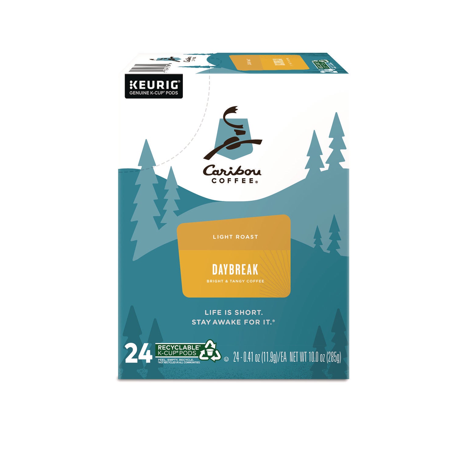 Caribou Coffee Daybreak Morning Blend Coffee K-Cups, 96/Carton (6994CT)