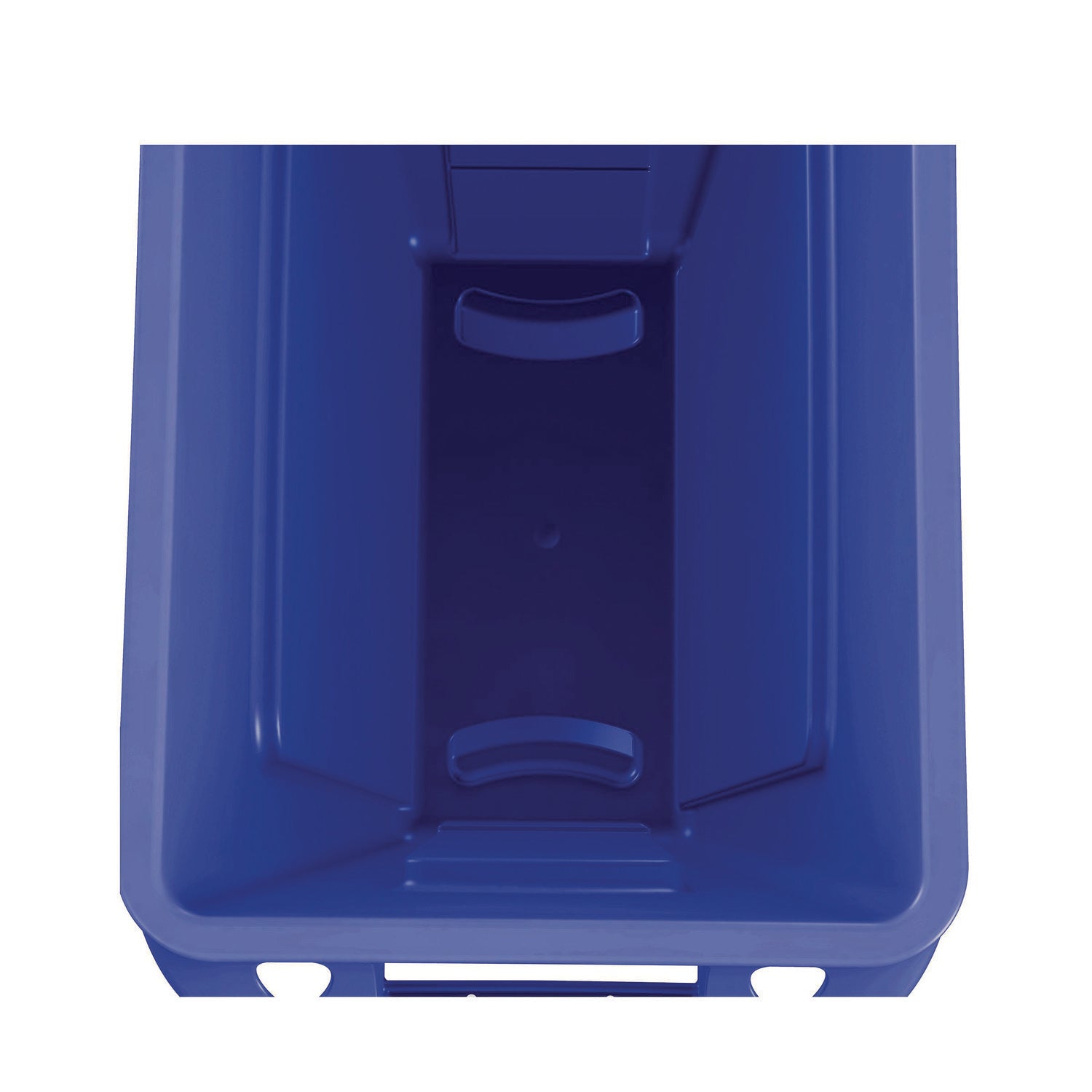 Rubbermaid Commercial Slim Jim Plastic Recycling Container with Venting Channels, 23 gal, Plastic, Blue (354007BE)