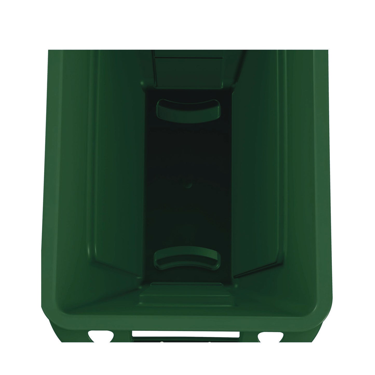 Rubbermaid Commercial Slim Jim Plastic Recycling Container with Venting Channels, 23 gal, Plastic, Green (354007GN)