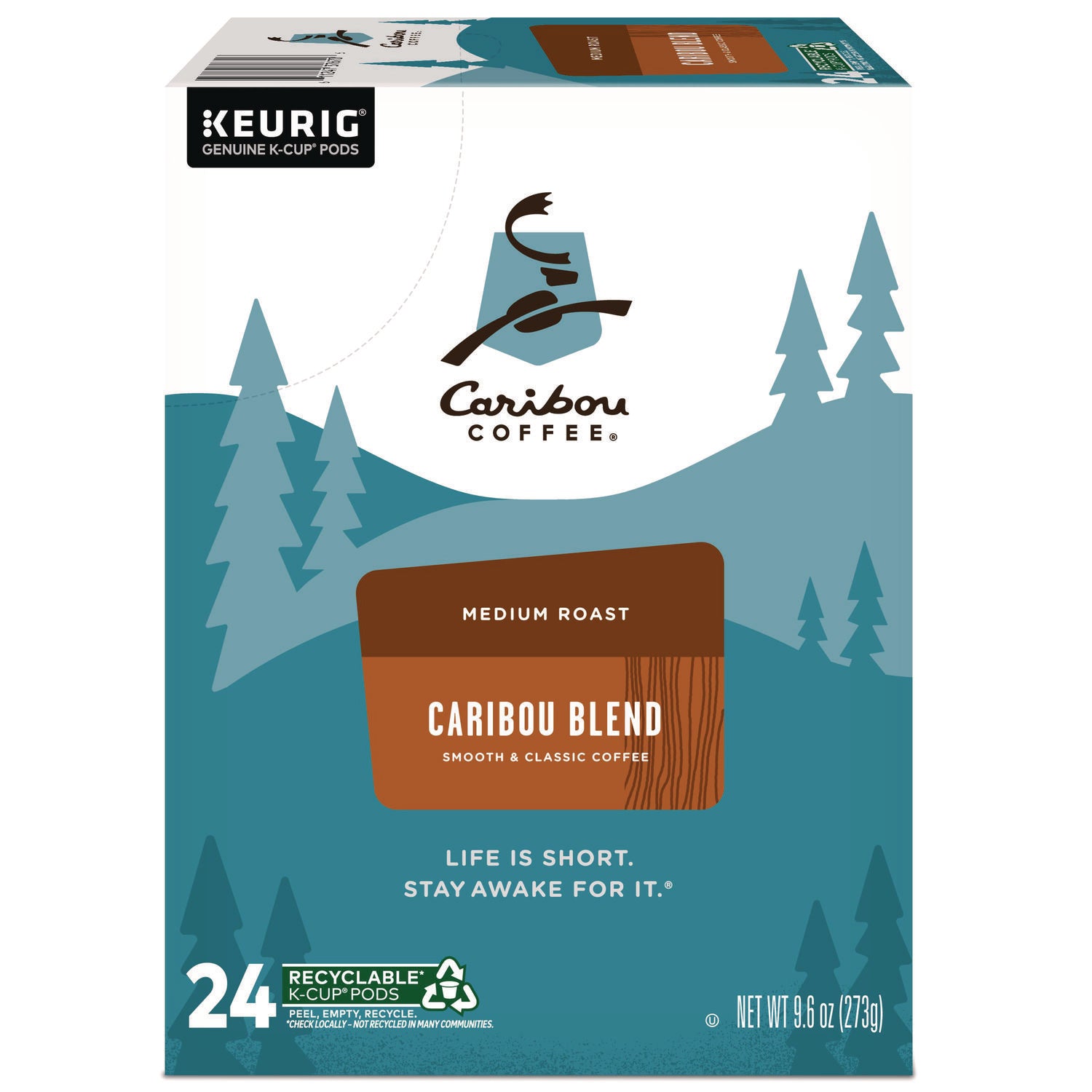 Caribou Coffee Caribou Blend Coffee K-Cups, 96/Carton (6992CT)