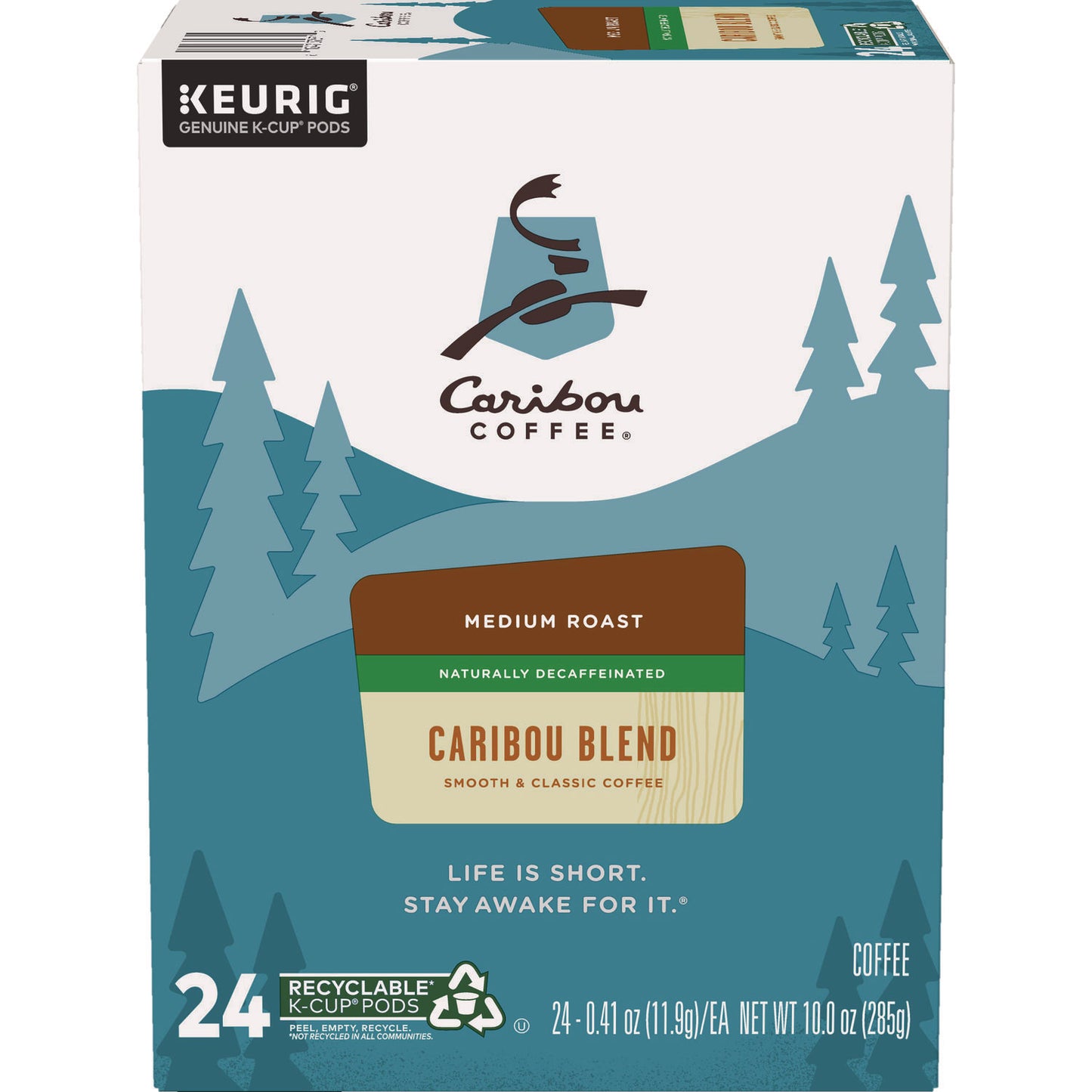Caribou Coffee Caribou Blend Decaf Coffee K-Cups, 96/Carton (6995CT)