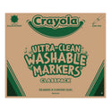 Crayola Ultra-Clean Washable Marker Classpack, Fine Bullet Tip, 10 Assorted Colors, 200/Pack (588211)