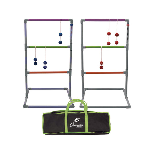 Champion Sports Pro Ladder Golf Game Set, (2) 22" x 37.5" Ladders/Six Bolas/Carry Bag (LGSTPRO)