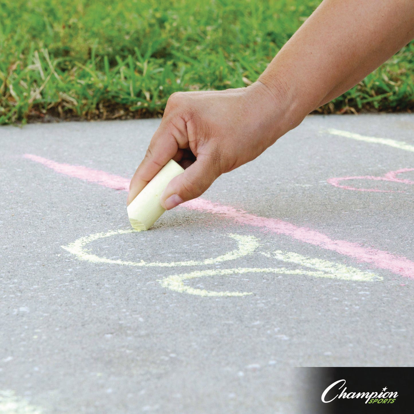 Champion Sports Economy Shuffleboard Set, 15-ft Court, Four 51" Cues, Eight Discs (SBA20)
