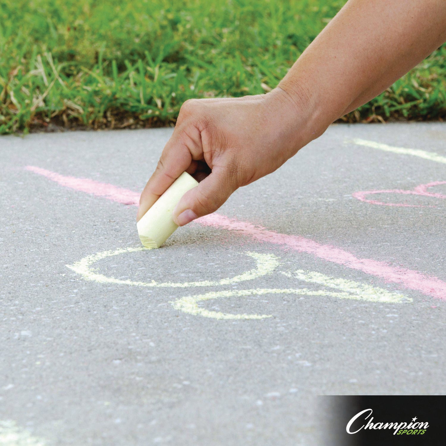 Champion Sports Economy Shuffleboard Set, 15-ft Court, Four 51" Cues, Eight Discs (SBA20)