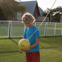 Champion Sports Deluxe Tether Ball Set, Tetherball/102" Cord/(4) 24" Telescoping Poles/Carry Bag/Pump with Needle (DTBSET)