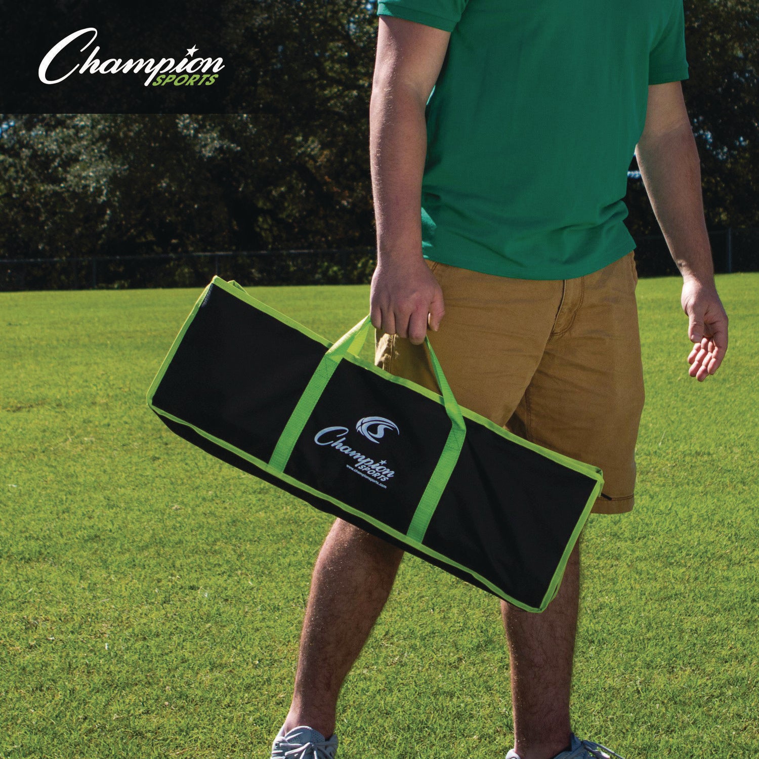 Champion Sports Pro Ladder Golf Game Set, (2) 22" x 37.5" Ladders/Six Bolas/Carry Bag (LGSTPRO)