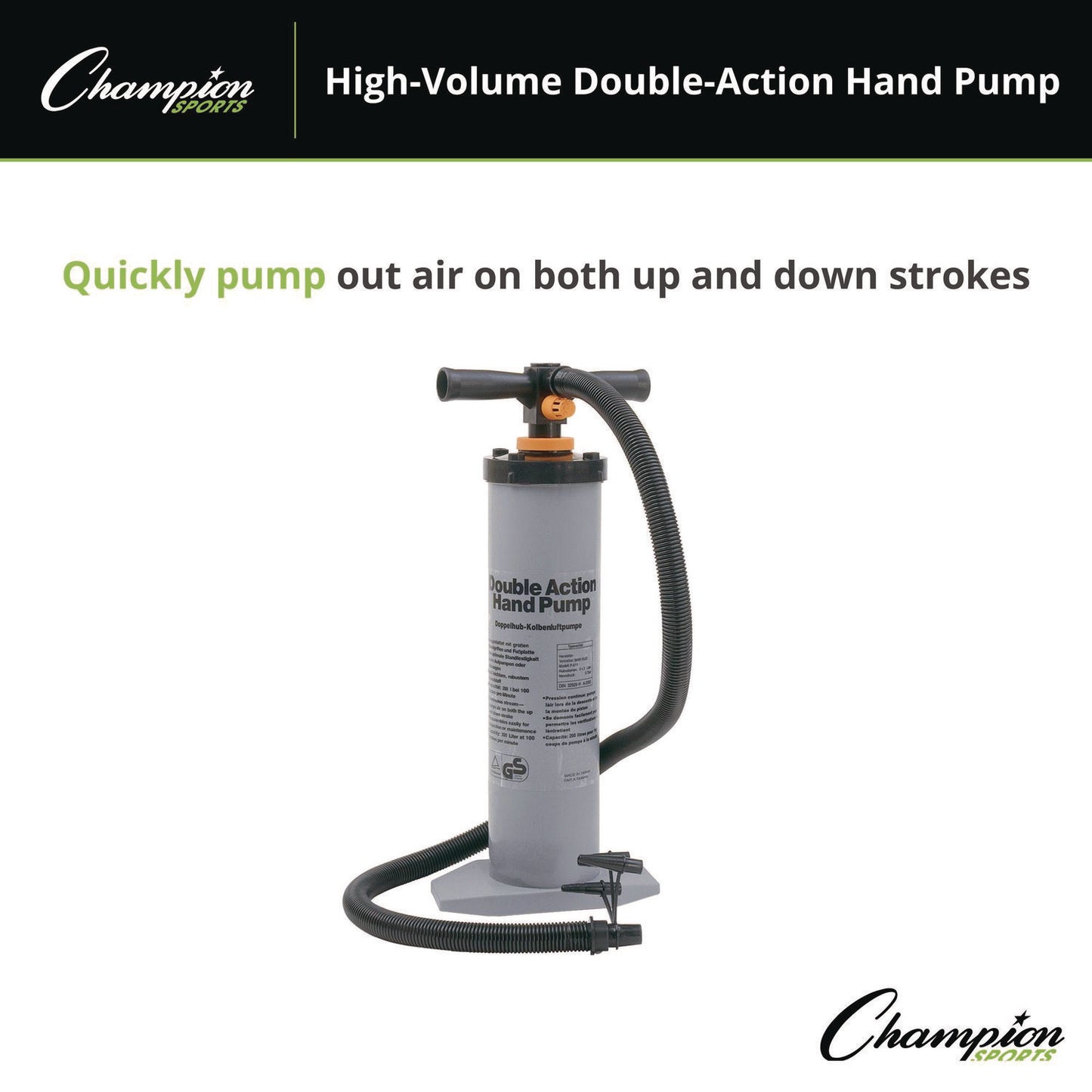 Champion Sports High Volume Air Pump, 110 L (P50)