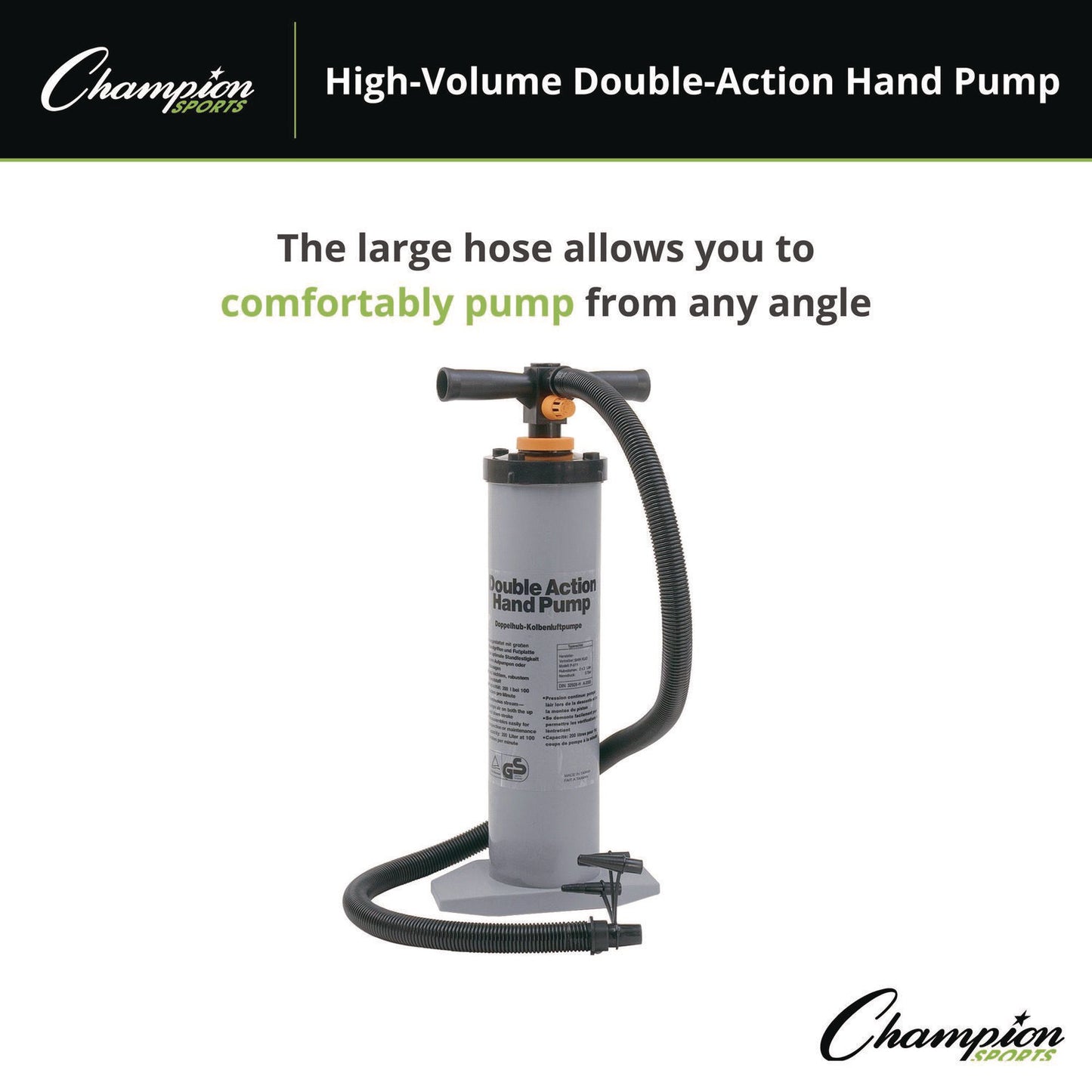 Champion Sports High Volume Air Pump, 110 L (P50)