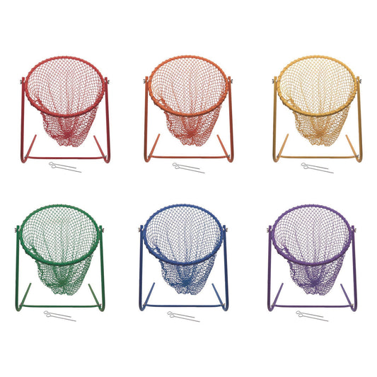 Champion Sports Multipurpose Target Net Set, 16"  x 12.5", 15" Diameter, 6 Assorted Color Nets (TNM18SET)