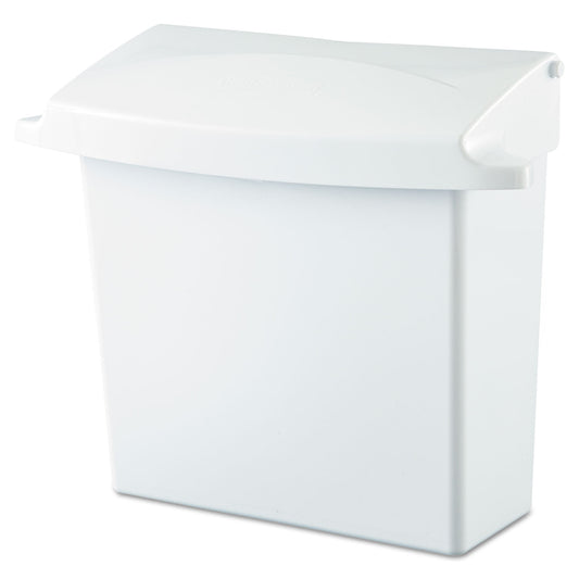 Rubbermaid Commercial Sanitary Napkin Receptacle with Rigid Liner, Plastic, White (614000)