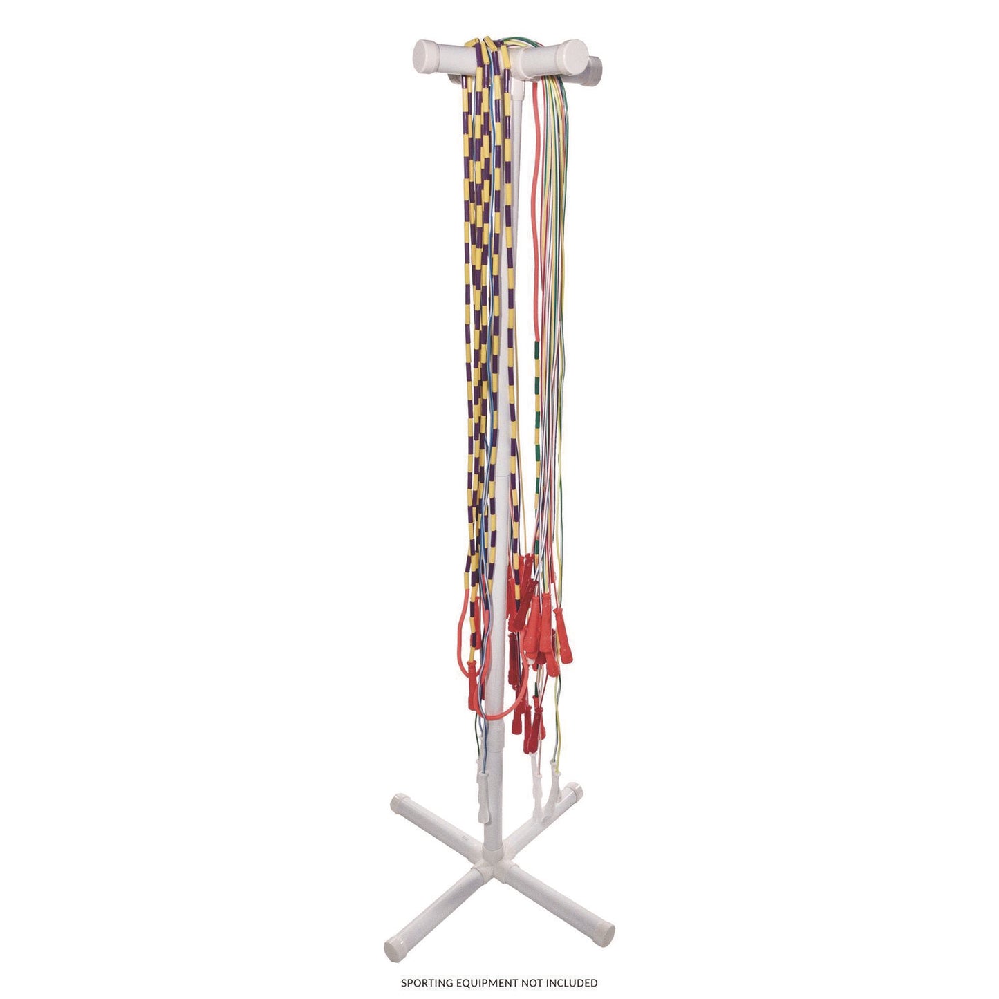Champion Sports Jump Rope Storage Tree, 25.5" x 25.5" x 68.5", White (JRSD)