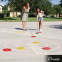 Champion Sports Economy Shuffleboard Set, 15-ft Court, Four 51" Cues, Eight Discs (SBA20)