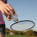 Champion Sports Deluxe Badminton Set, 20 ft Net with 4 Rackets, 2 Shuttlecocks (DBSET)