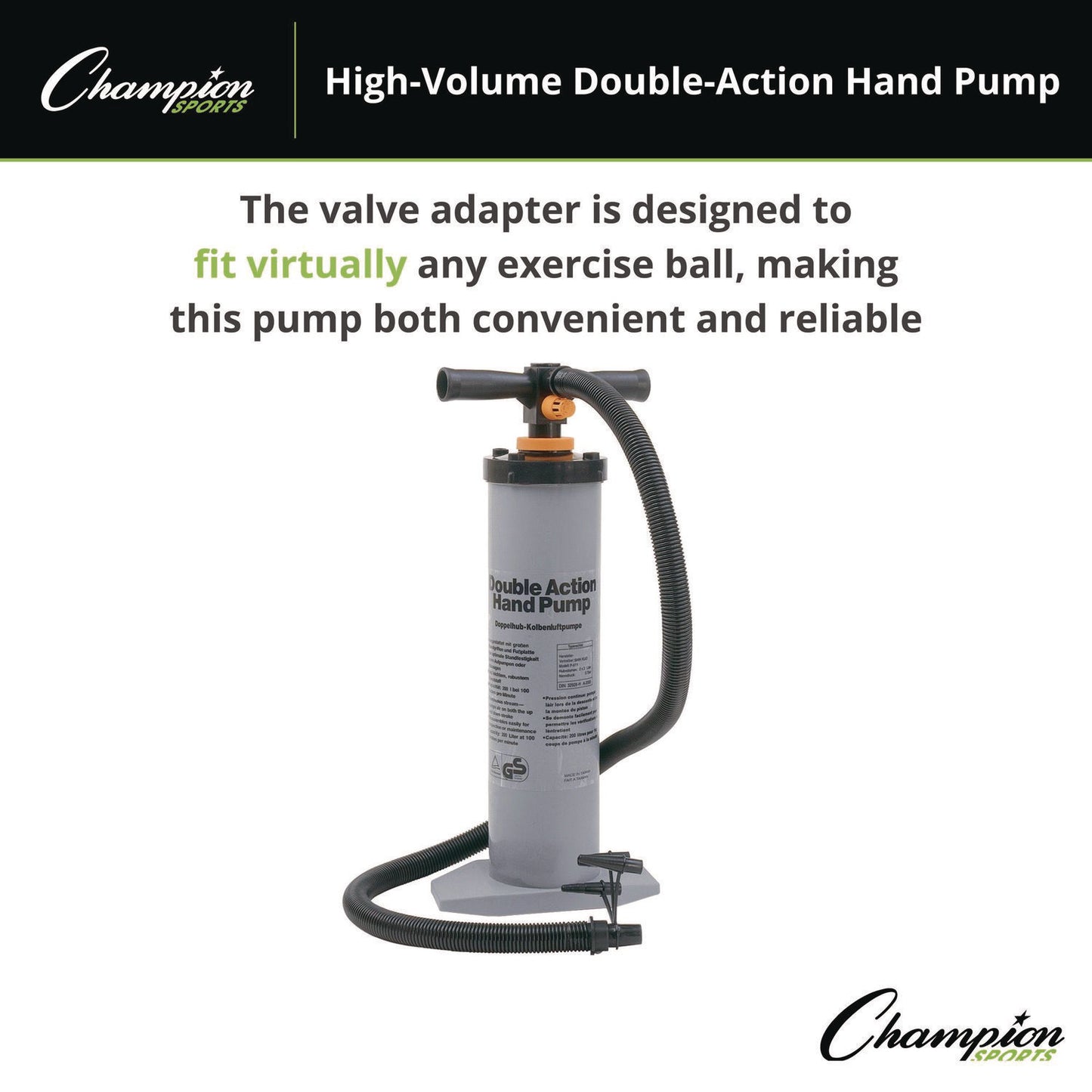 Champion Sports High Volume Air Pump, 110 L (P50)