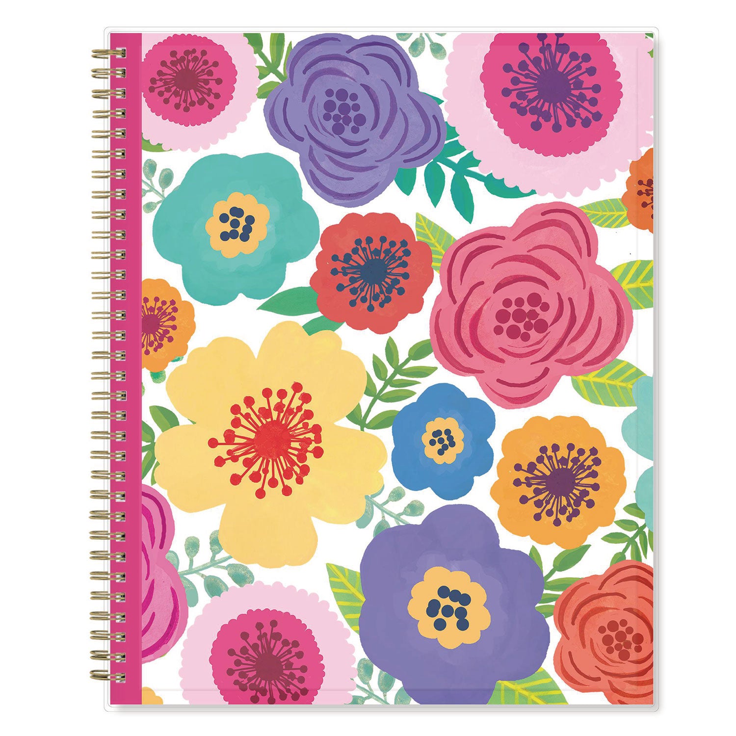 Blue Sky Mahalo Academic Year Create-Your-Own Cover Weekly/Monthly Planner, Floral Artwork, 11 x 8.5, 12-Month (July-June): 2024-2025 (100149)