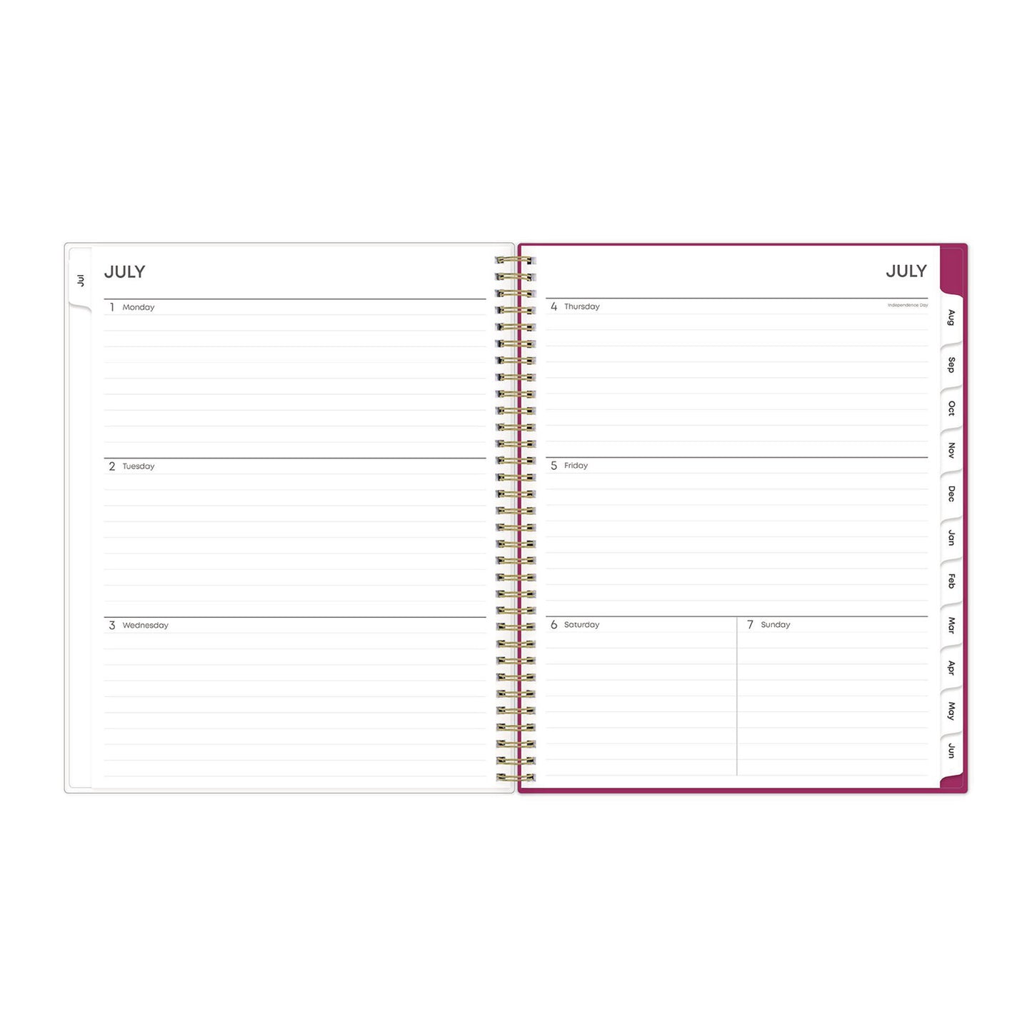 Blue Sky Mahalo Academic Year Create-Your-Own Cover Weekly/Monthly Planner, Floral Artwork, 11 x 8.5, 12-Month (July-June): 2024-2025 (100149)