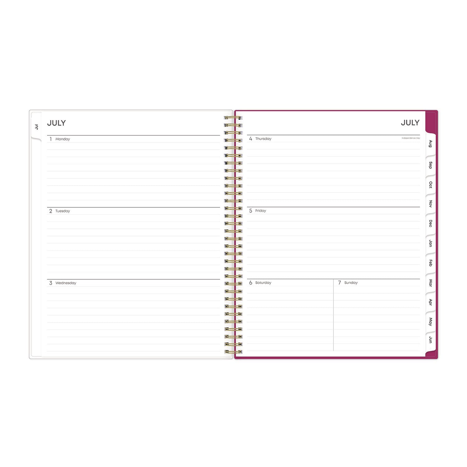 Blue Sky Mahalo Academic Year Create-Your-Own Cover Weekly/Monthly Planner, Floral Artwork, 11 x 8.5, 12-Month (July-June): 2024-2025 (100149)
