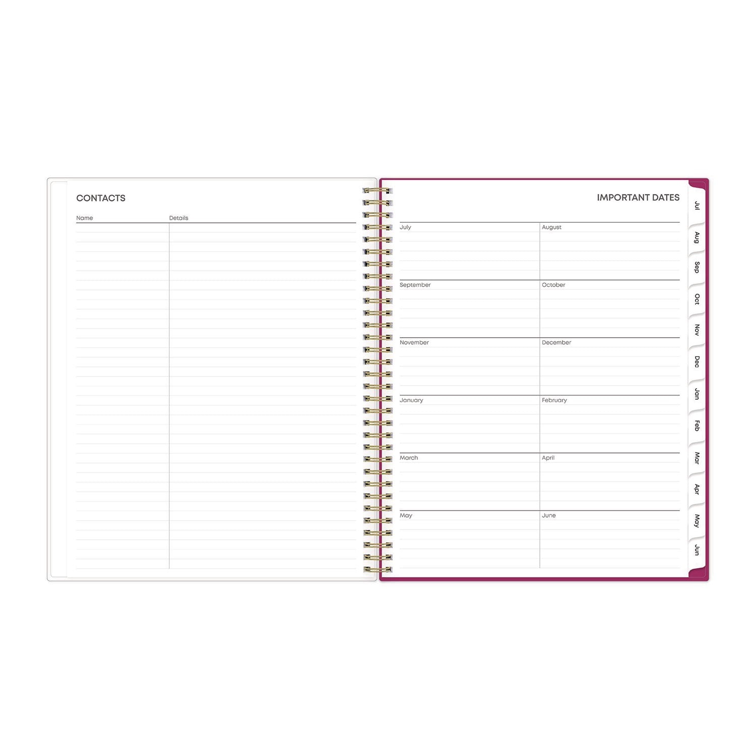 Blue Sky Mahalo Academic Year Create-Your-Own Cover Weekly/Monthly Planner, Floral Artwork, 11 x 8.5, 12-Month (July-June): 2024-2025 (100149)