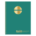 House of Doolittle 100% Recycled MonoBright Monthly/Weekly Planner, 11 x 8.5, Green/Gold Cover, 12-Month (July to June): 2024 to 2025 (283509)