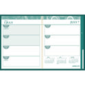 House of Doolittle 100% Recycled MonoBright Monthly/Weekly Planner, 11 x 8.5, Green/Gold Cover, 12-Month (July to June): 2024 to 2025 (283509)
