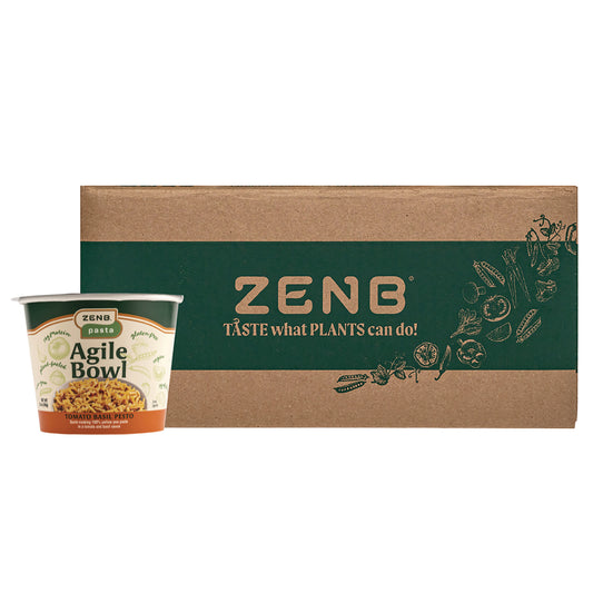 ZENB Instant Meals, Tomato Basil Pesto Pasta, 2.8 oz Bowl, Dozen (02816)