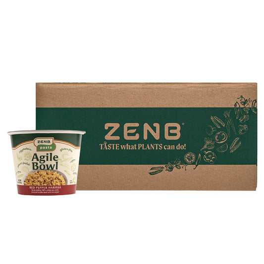 ZENB Instant Meals, Red Pepper Harissa Pasta, 2.8 oz Bowl, Dozen (02839)