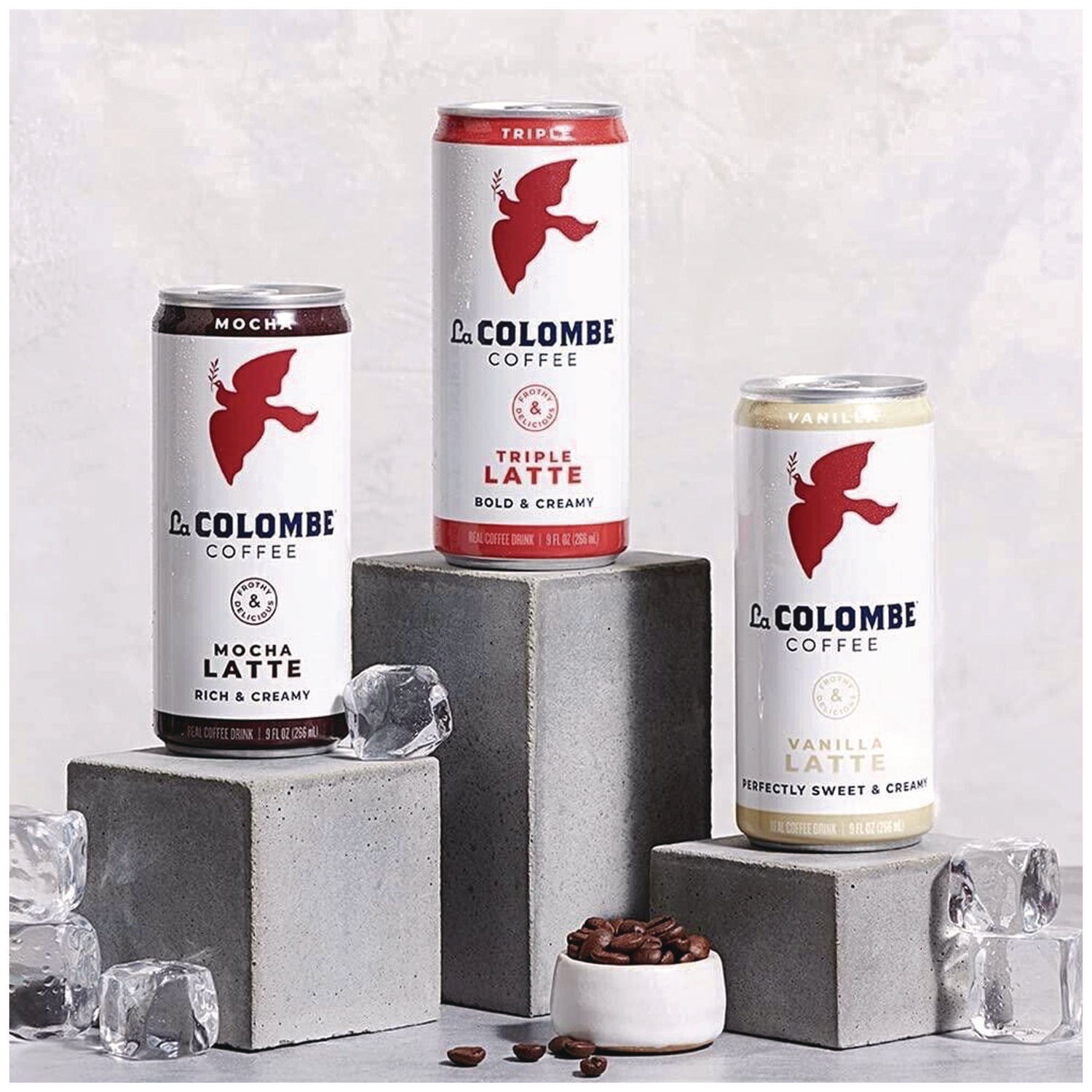 La Colombe Draft Latte Cold Brew, Assorted Flavors, 9 oz Can, 12/Carton (22002272)