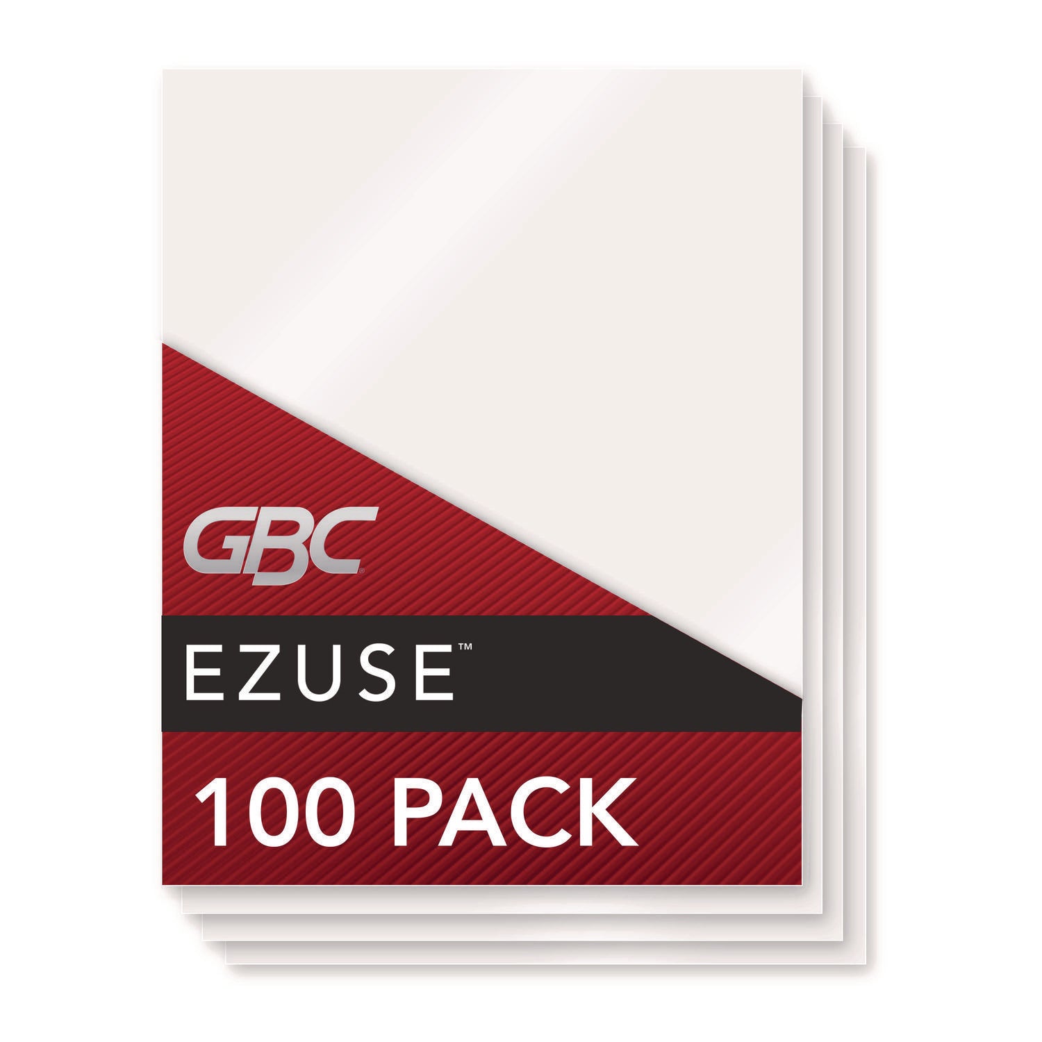 GBC EZUse Thermal Laminating Pouches, 3 mil, 9" x 11.5", Gloss Clear, 100/Box (3200715)