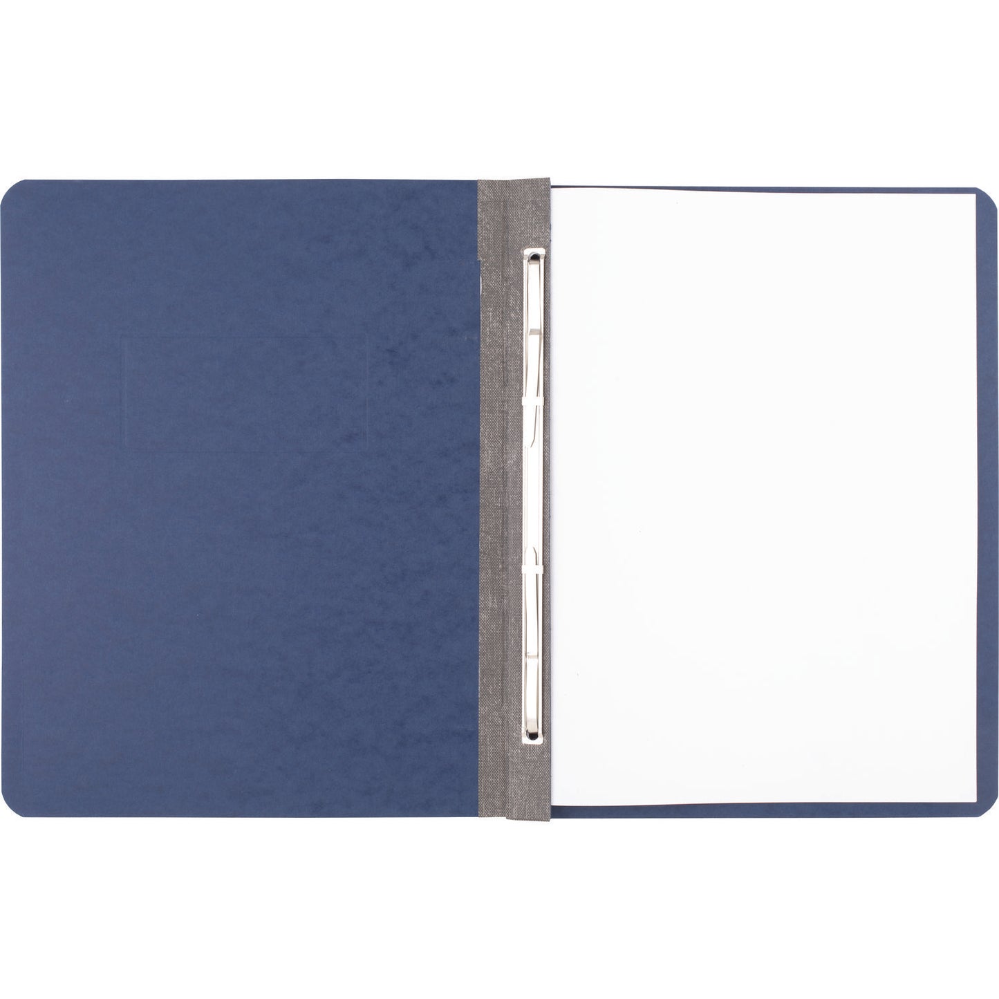 Acco Pressboard Report Cover with Tyvek Reinforced Hinge, Two-Piece Prong Fastener, 3" Capacity, 8.5 x 11, Dark Blue/Dark Blue (25973)