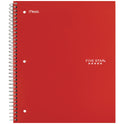 Five Star Wirebound Notebook, 3-Subject, Wide/Legal Rule, Assorted Cover Color, (150) 10.5 x 8.63 Sheets, 3/Pack (930081)