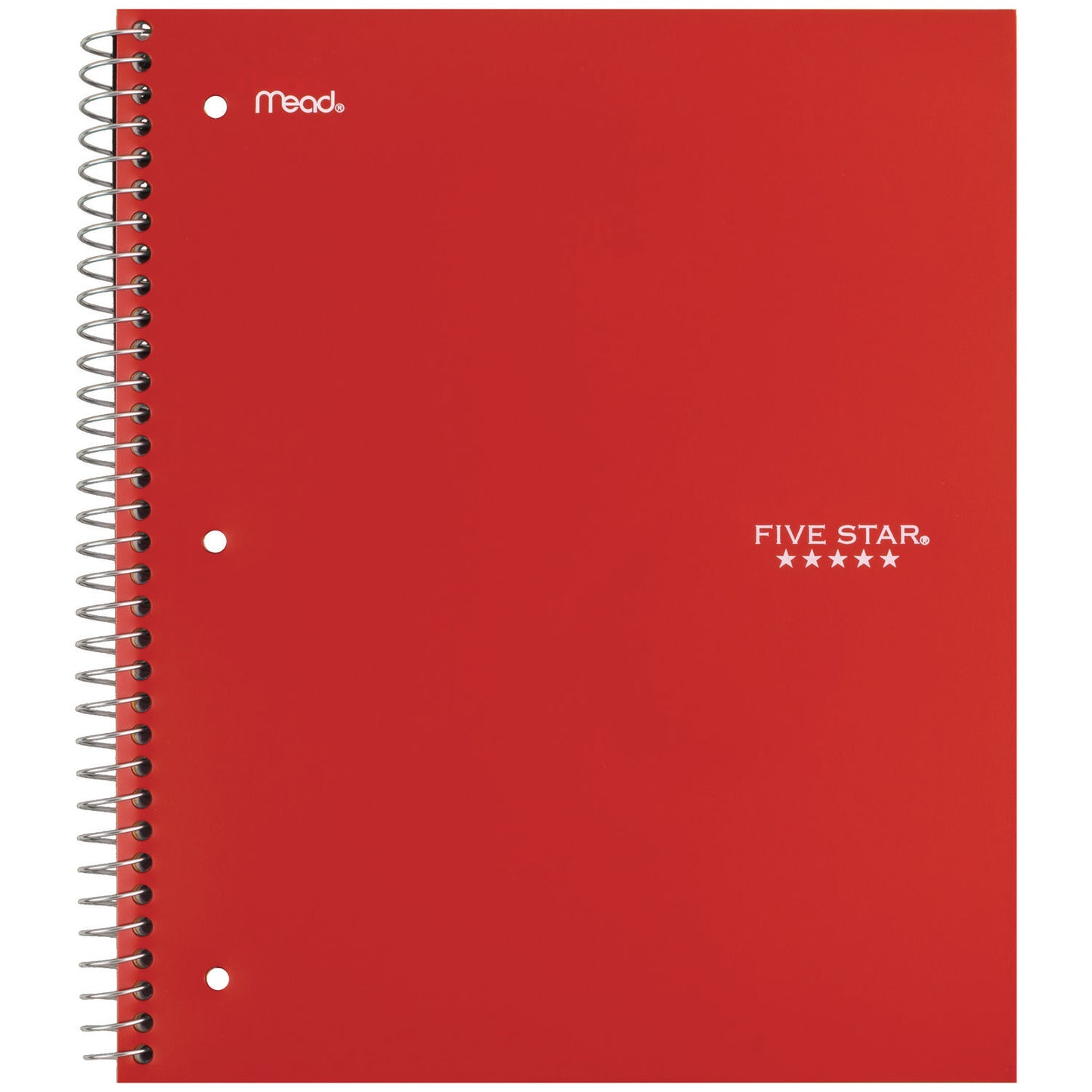 Five Star Wirebound Notebook, 3-Subject, Wide/Legal Rule, Assorted Cover Color, (150) 10.5 x 8.63 Sheets, 3/Pack (930081)