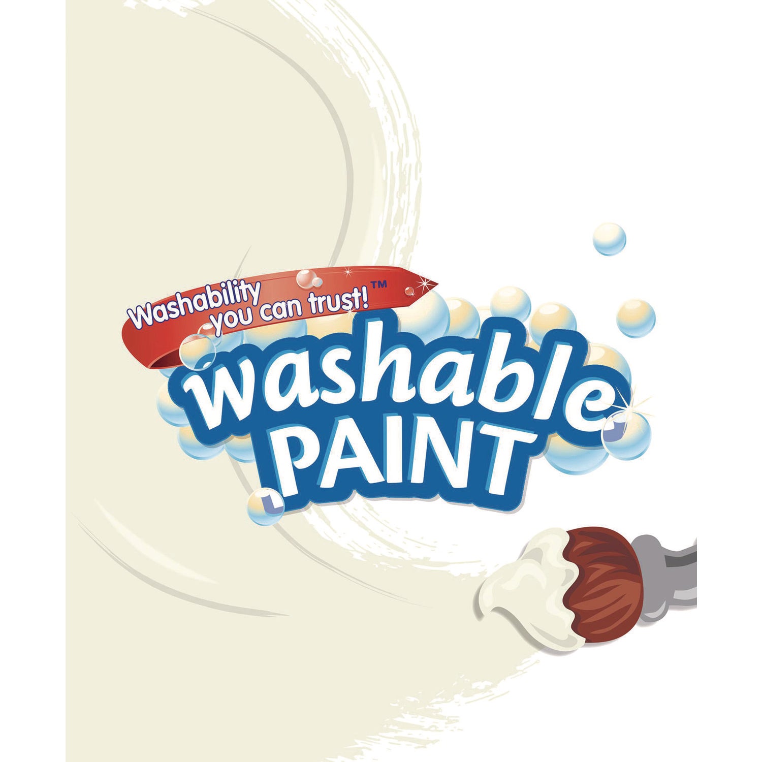Crayola Washable Paint, White, 16 oz Bottle (542016053)