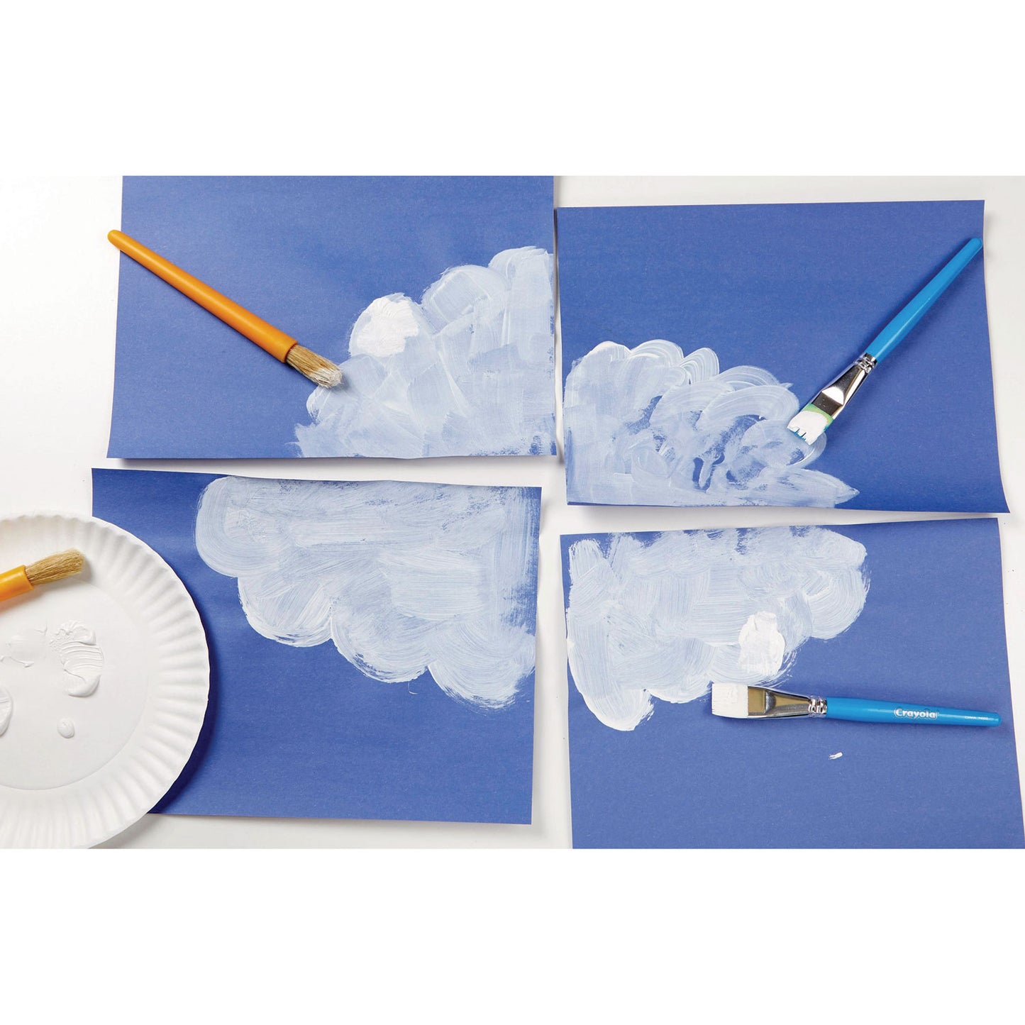 Crayola Washable Paint, White, 16 oz Bottle (542016053)