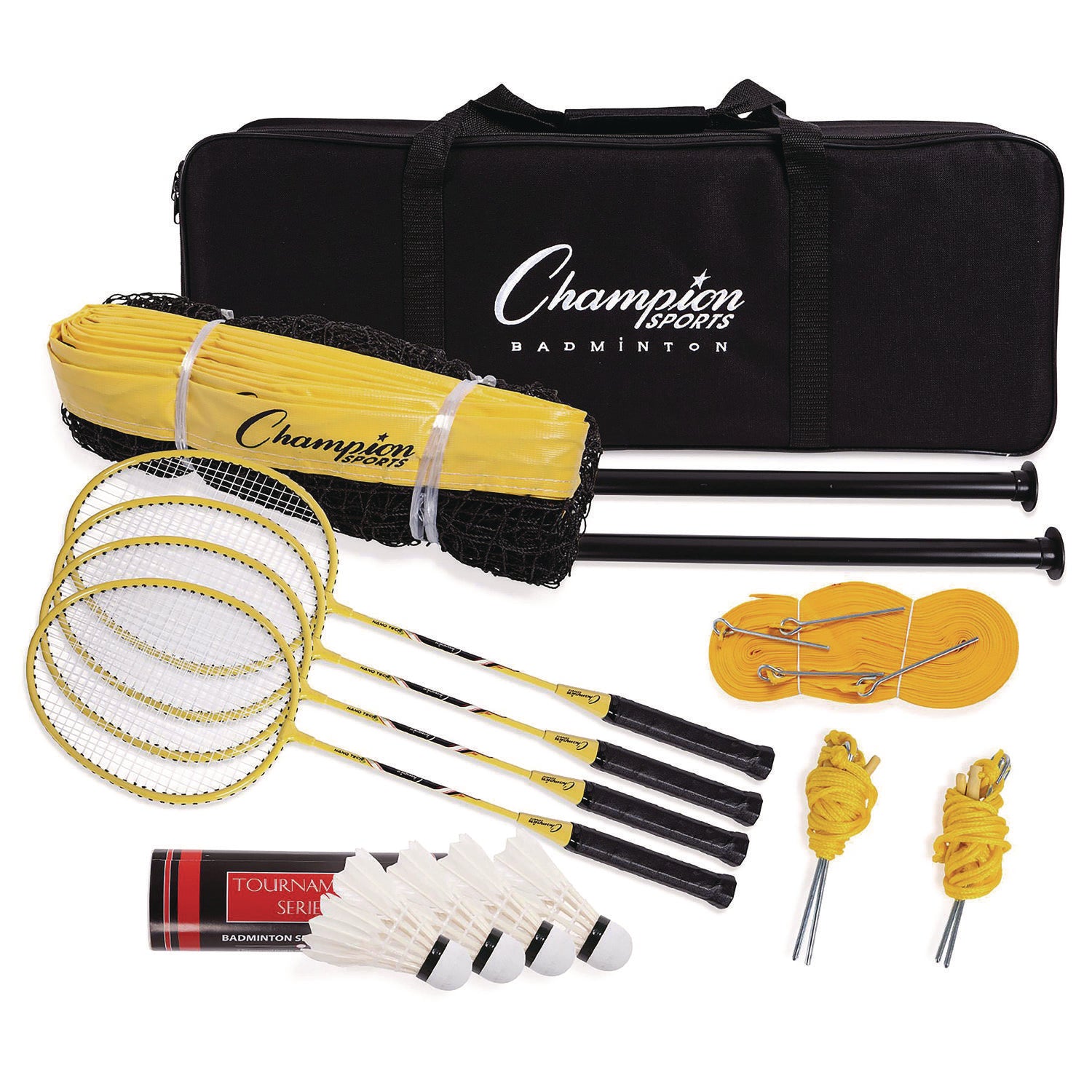Champion Sports Deluxe Badminton Tournament Set, 28" x 11" (CG203)