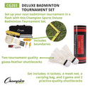 Champion Sports Deluxe Badminton Tournament Set, 28" x 11" (CG203)