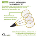 Champion Sports Deluxe Badminton Tournament Set, 28" x 11" (CG203)