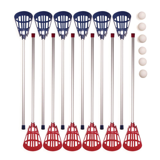 Champion Sports Soft Lacrosse Set, 6 Balls/12 Sticks (LAXSR)