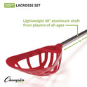 Champion Sports Soft Lacrosse Set, 6 Balls/12 Sticks (LAXSR)